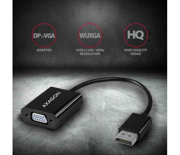 Axagon RVD-VGN, DisplayPort - VGA adapter, FullHD, 1920*1200 - 1353450 - zdjęcie 4